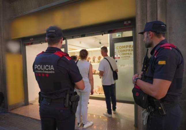 Desarticulado el circuito del oro robado en Barcelona: más de 600.000 euros en joyas recuperadas en tiendas del Eixample