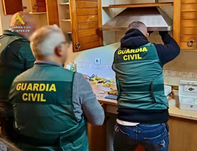 Desmantelado un punto de venta de cocaína en Hervás (Cáceres): una mujer detenida