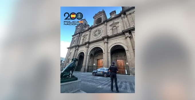 Detenido un hombre de 39 años por robar en la Catedral y en una parroquia de Las Palmas de Gran Canaria