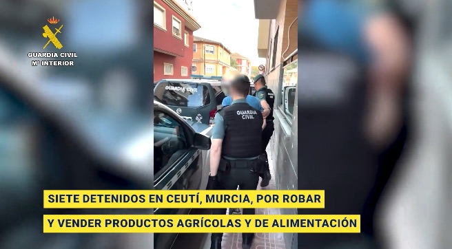 Siete detenidos en Ceutí por una oleada de robos y venta ilegal de productos agrícolas y de alimentación