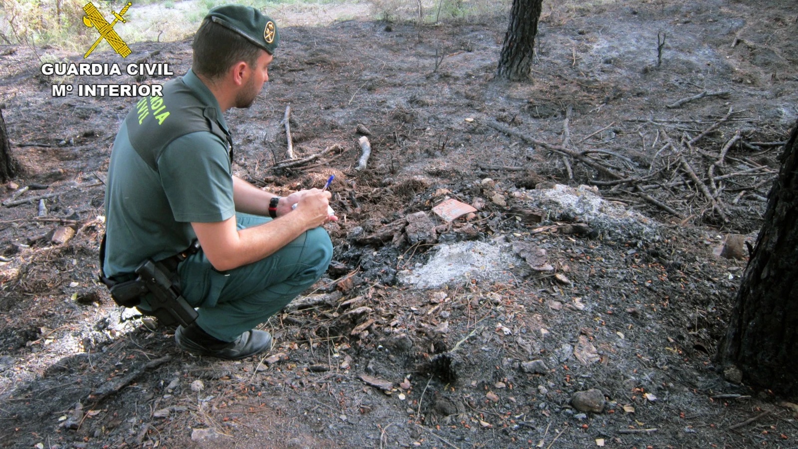 Identifican a un vecino de Moratalla (Murcia) por un incendio que calcinó casi mil metros cuadrados de masa forestal