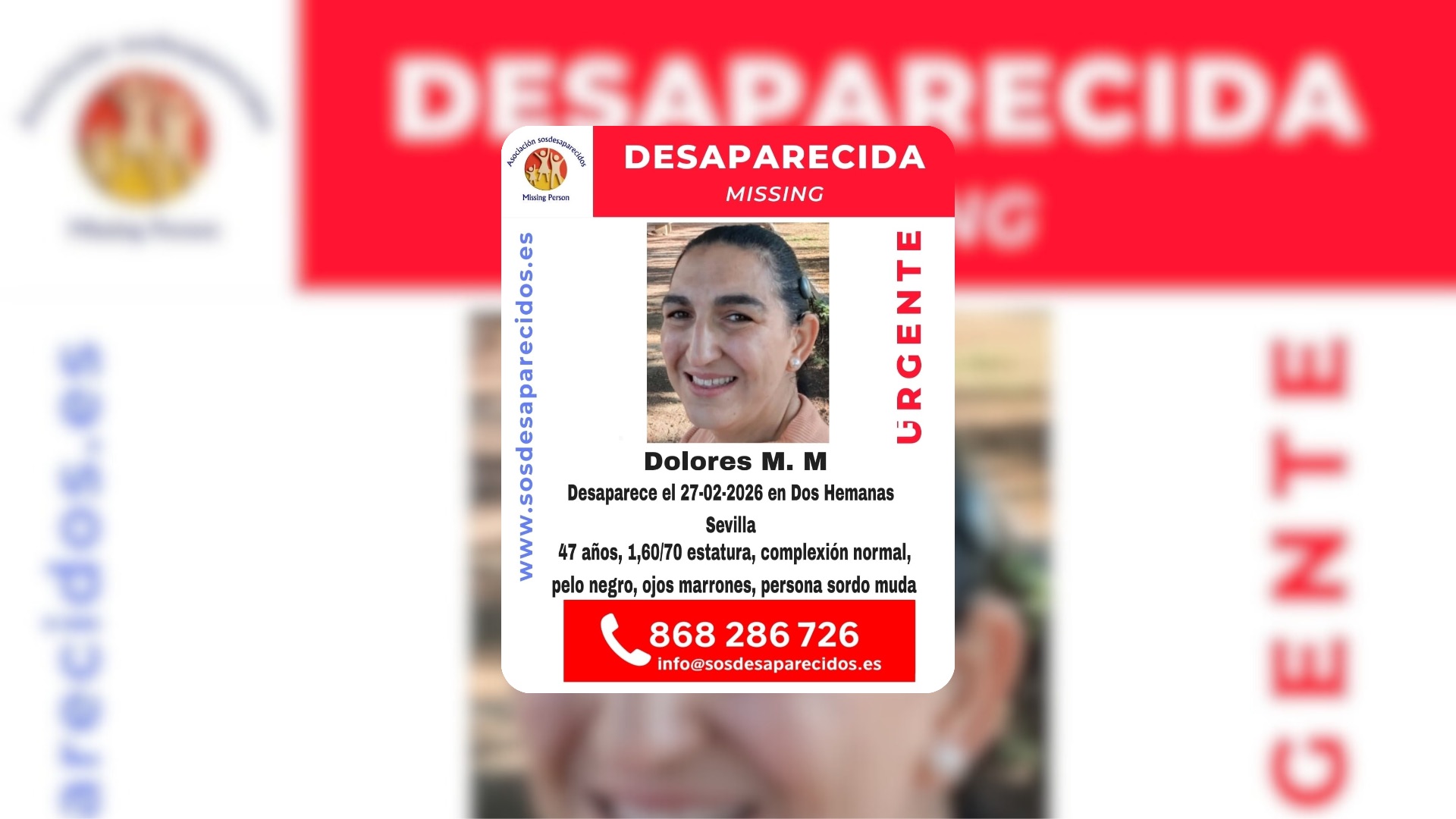 Persona desaparecida