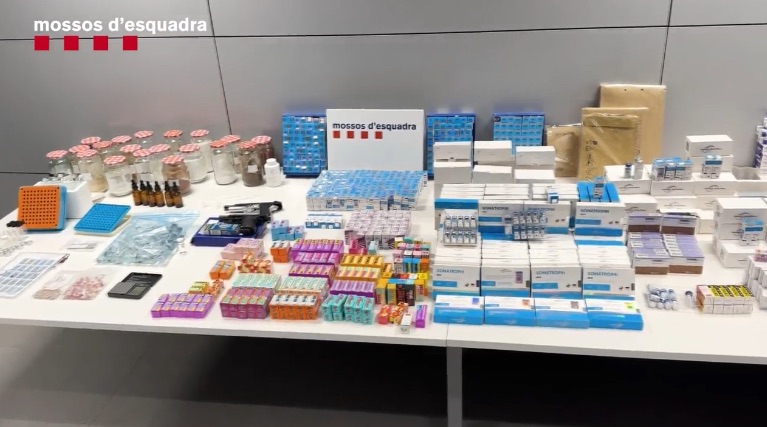 Mossos d'Esquadra desmantelan red criminal de tráfico de sustancias dopantes liderada por un médico endocrino