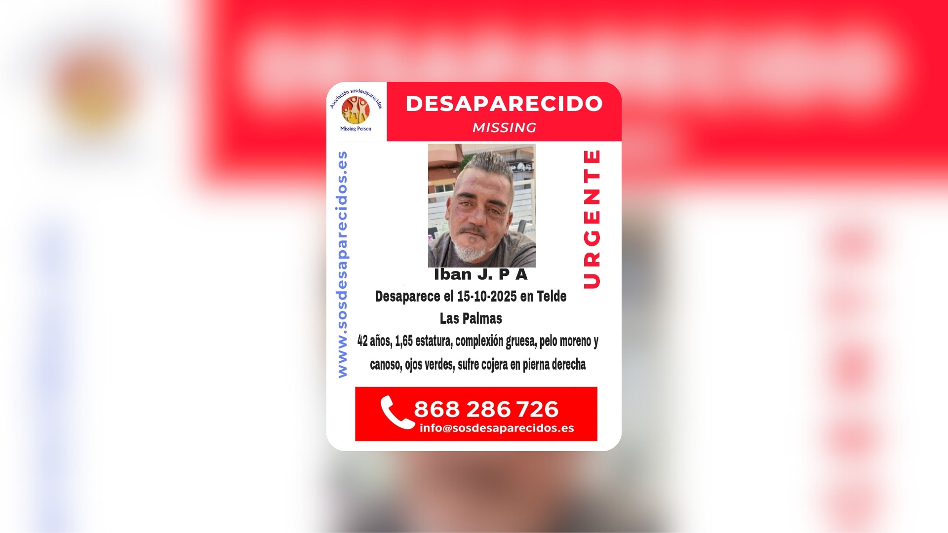 Persona desaparecida