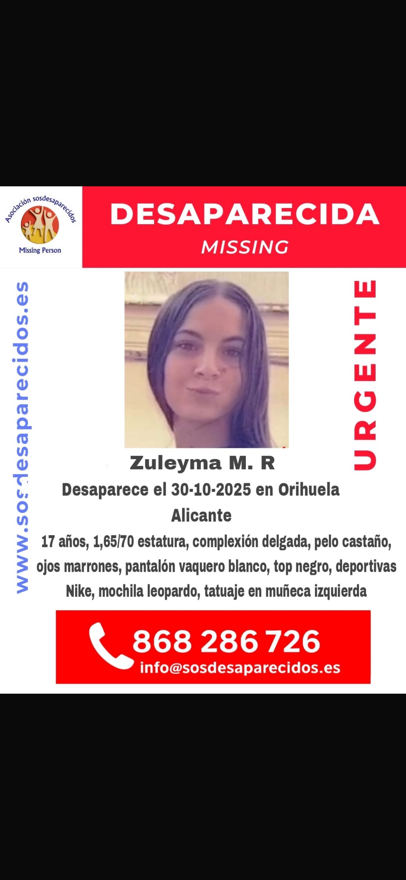 Persona desaparecida