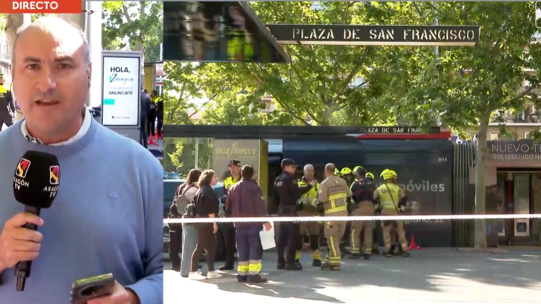 Dos heroínas anónimas salvan la vida a un hombre atropellado por el tranvía en Zaragoza tras amputarle una pierna