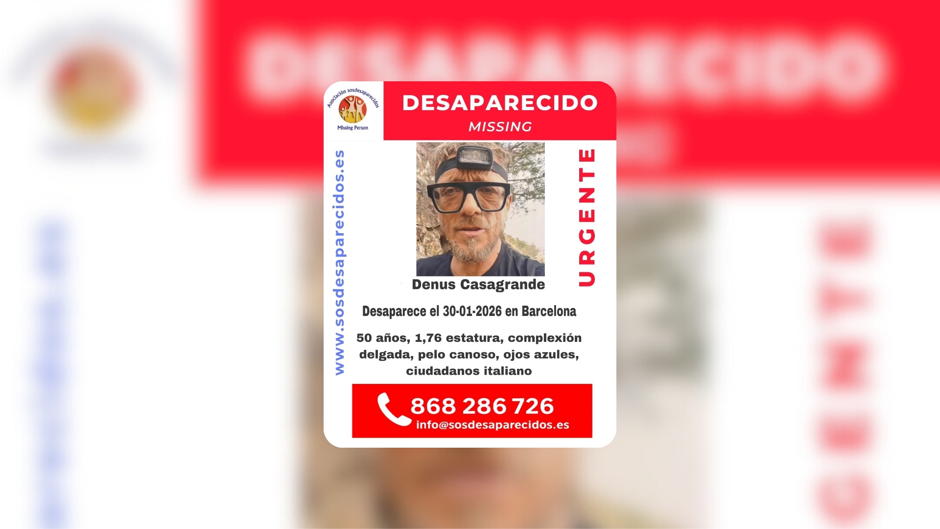 Persona desaparecida
