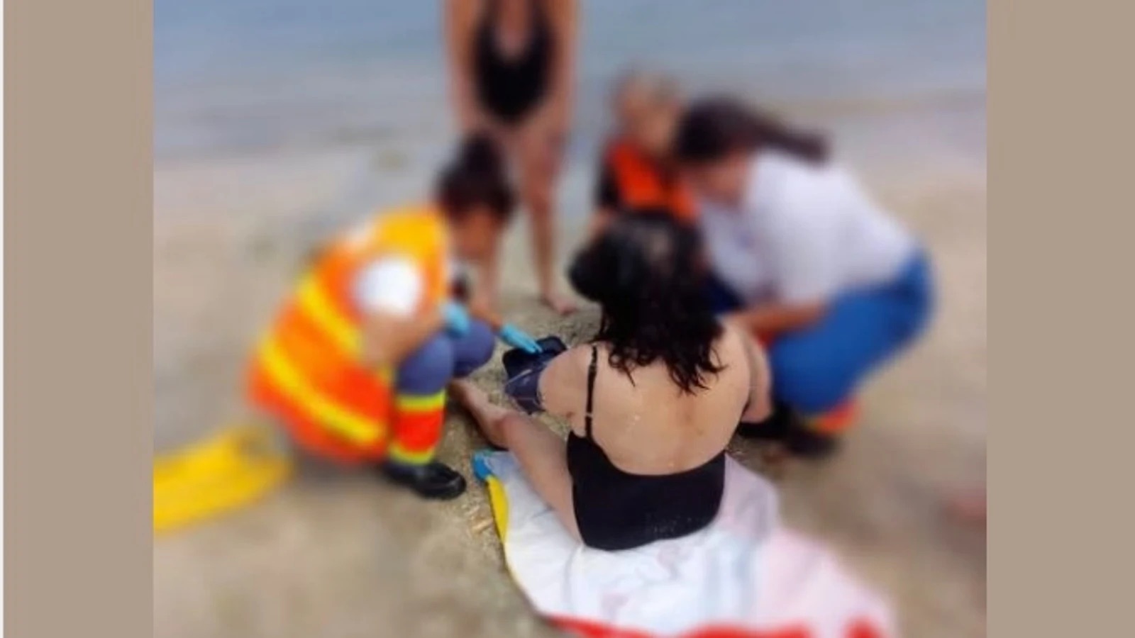 Rescatan a una mujer septuagenaria en la playa de Moaña (Pontevedra) con síntomas de embriaguez