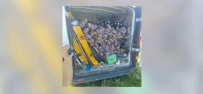 Desarticulado un grupo que robaba más de 5.000 kilos de cable de cobre en Valladolid