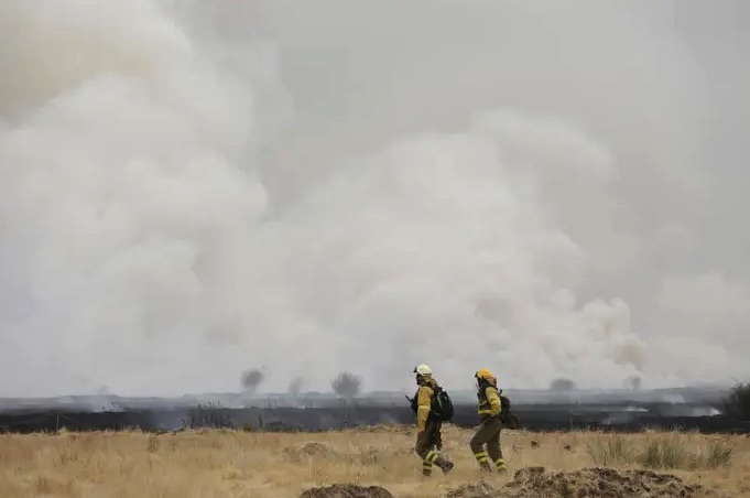 El incendio de Resoba arrasa más de 1.300 hectáreas y se encuentra en estado favorable tras una semana de trabajo
