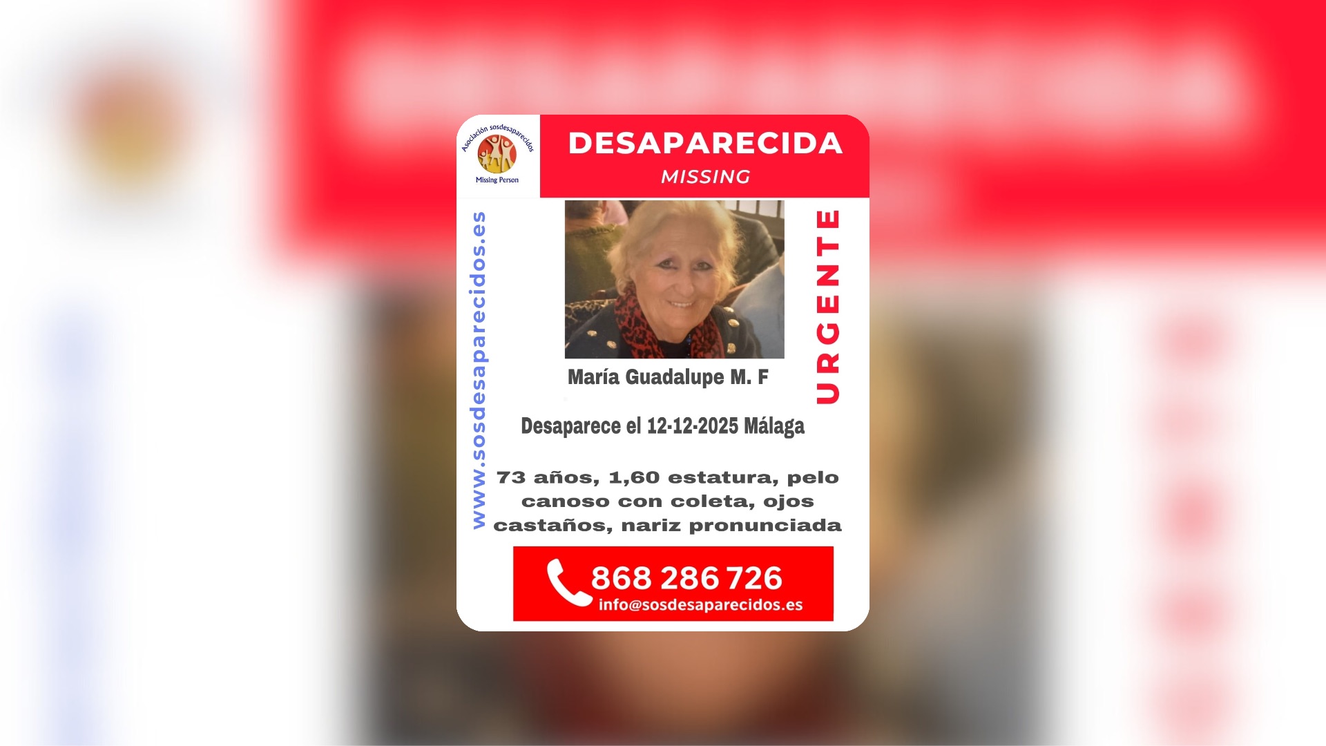 Persona desaparecida