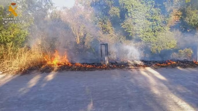 La Guardia Civil detiene a un presunto pirómano reincidente en Zuera