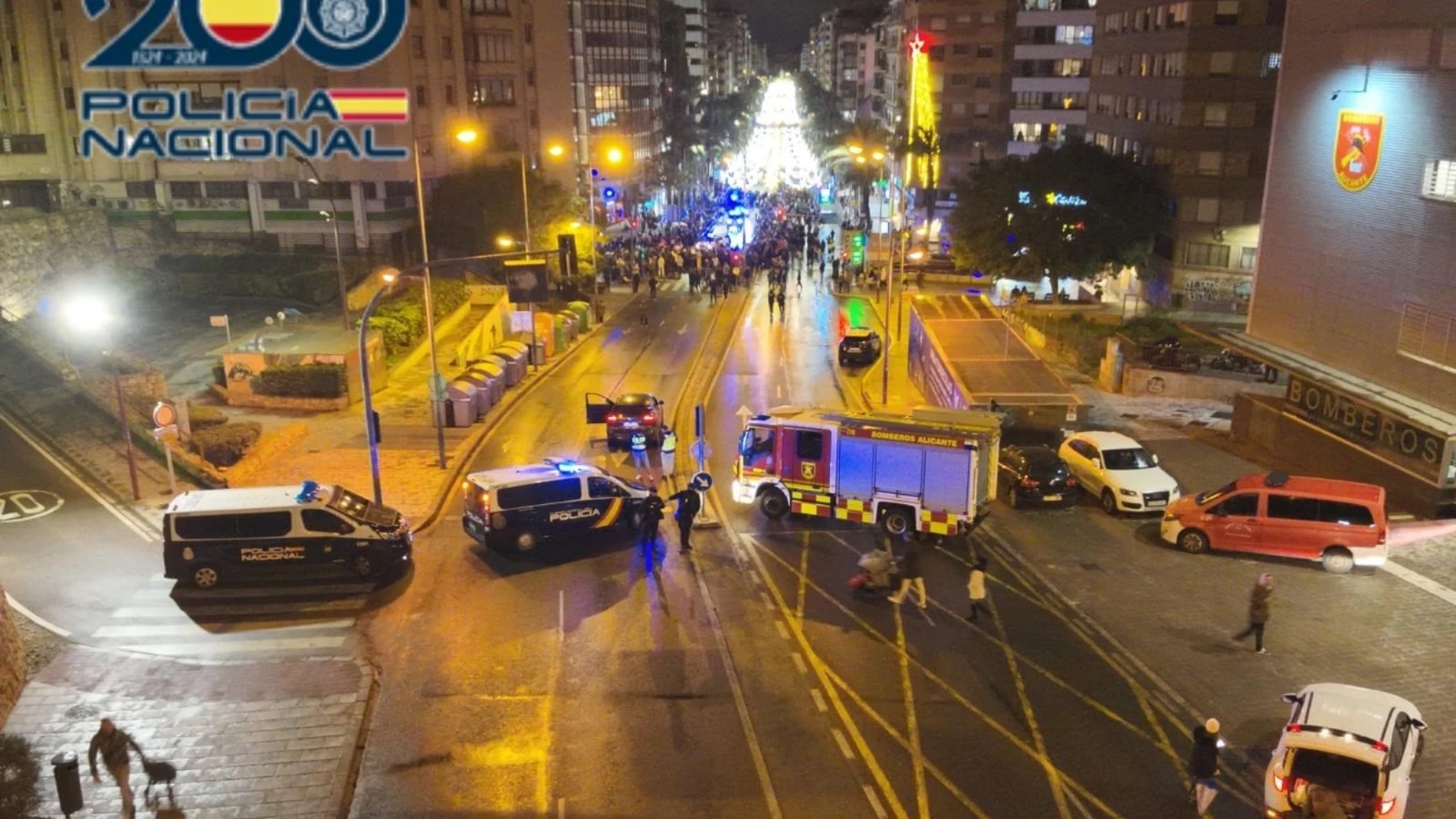 Balance de seguridad de la Noche de Reyes en Alicante: 11 detenidos y 15 sancionados por armas y drogas