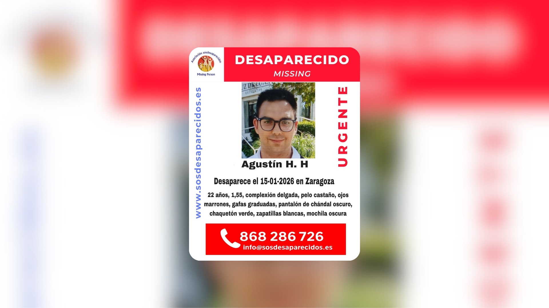 Persona desaparecida