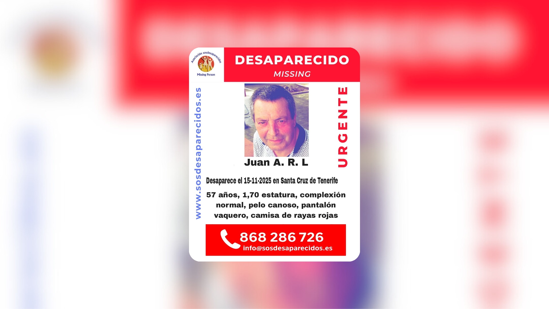Persona desaparecida