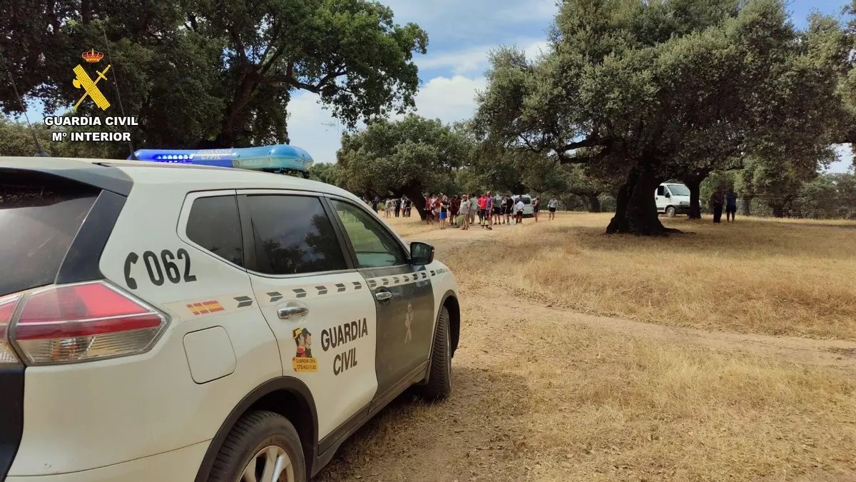 Controlado el incendio de Guijo de Galisteo (Cáceres) tras movilizar un gran dispositivo de extinción