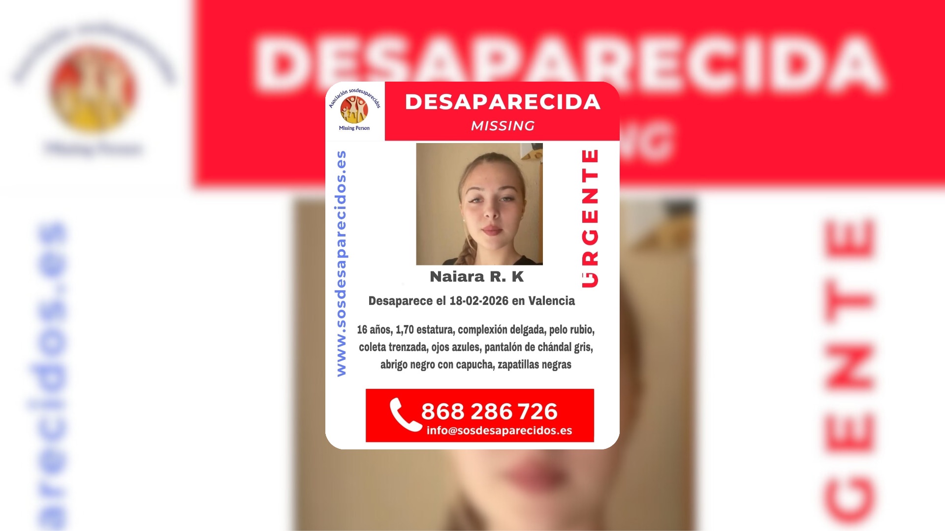 Persona desaparecida
