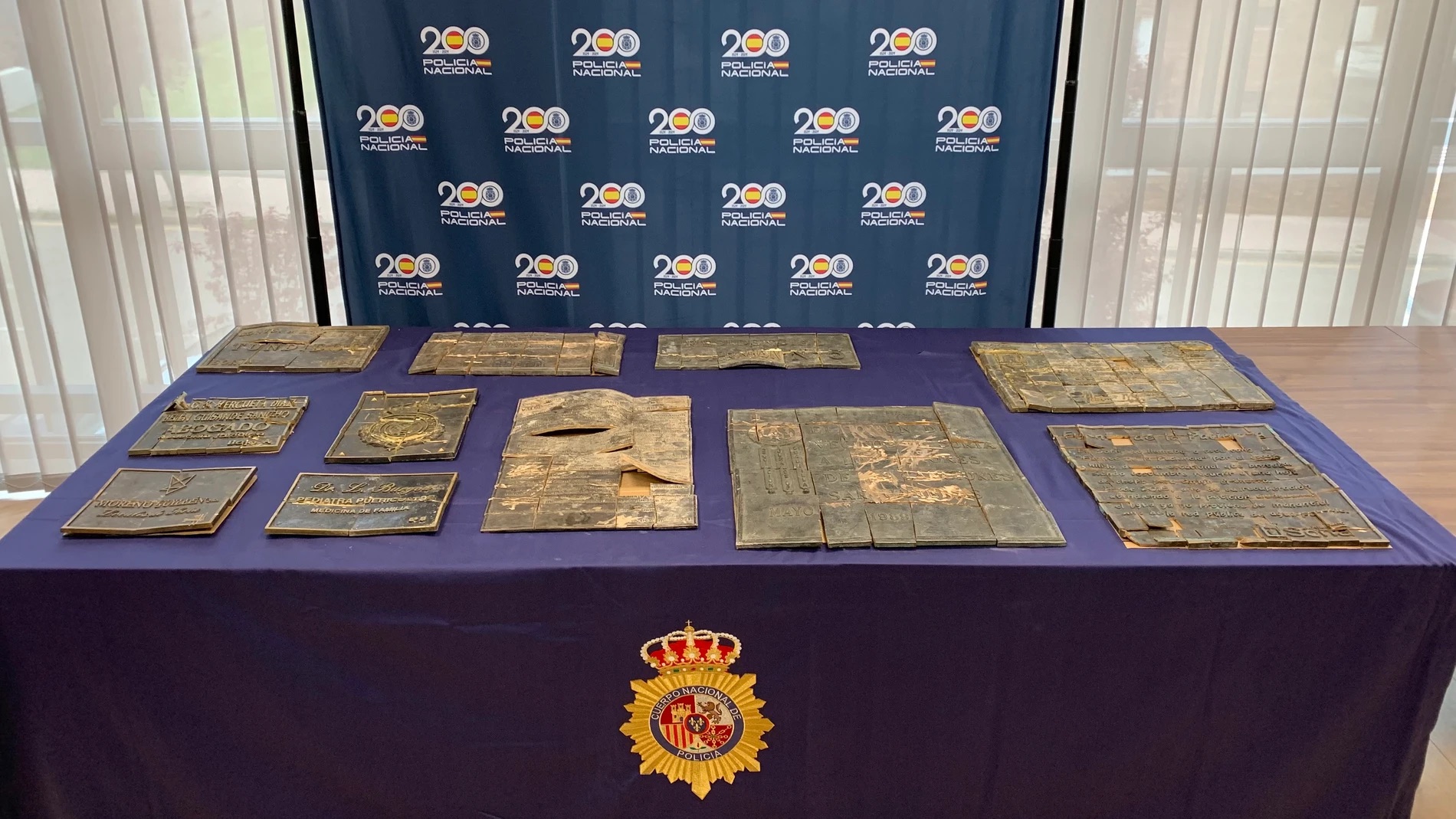 Detenido el ladrón de placas de monumentos de Soria: robos valorados en más de 66.000 euros