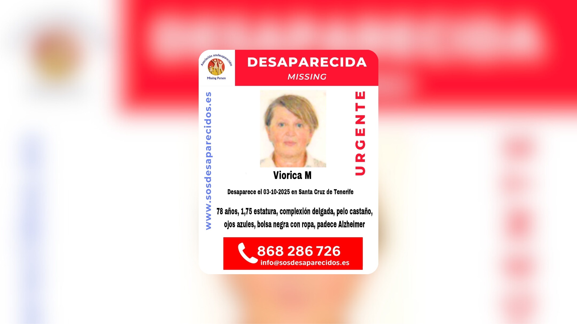 Persona desaparecida