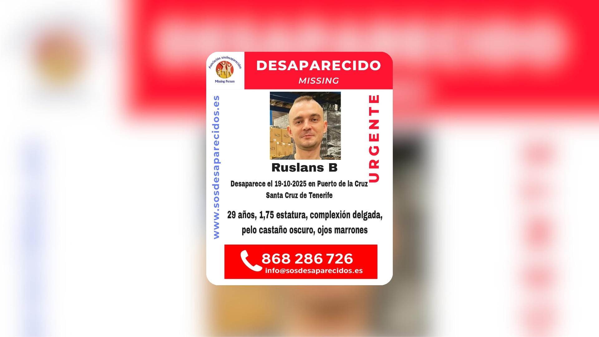 Persona desaparecida