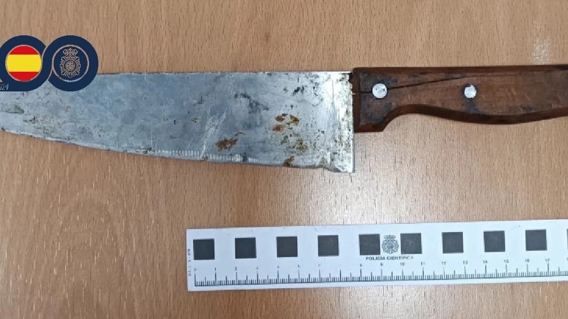 Detenido un hombre con 17 antecedentes tras amenazar con un cuchillo de grandes dimensiones a un grupo de jóvenes