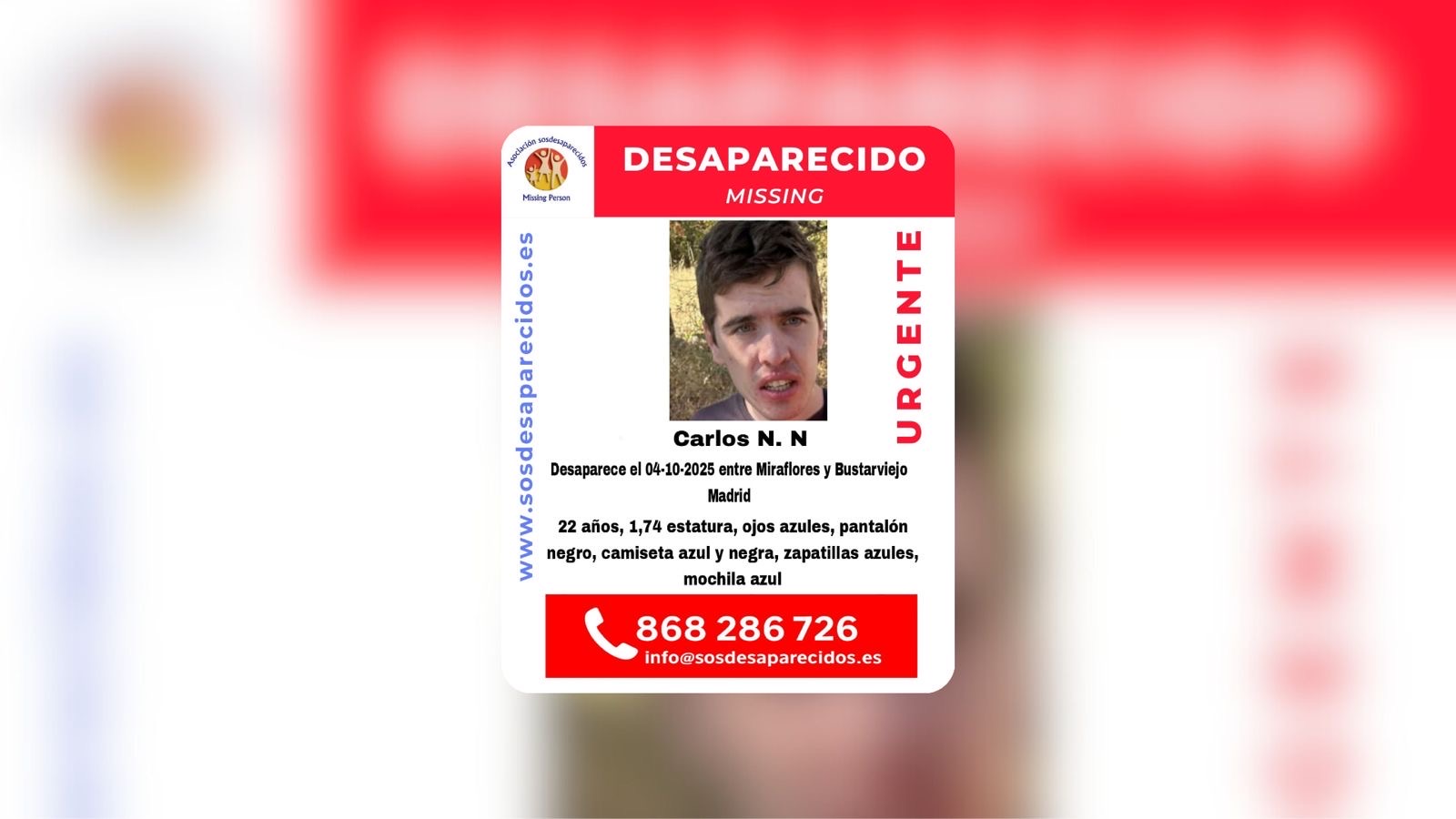 Persona desaparecida