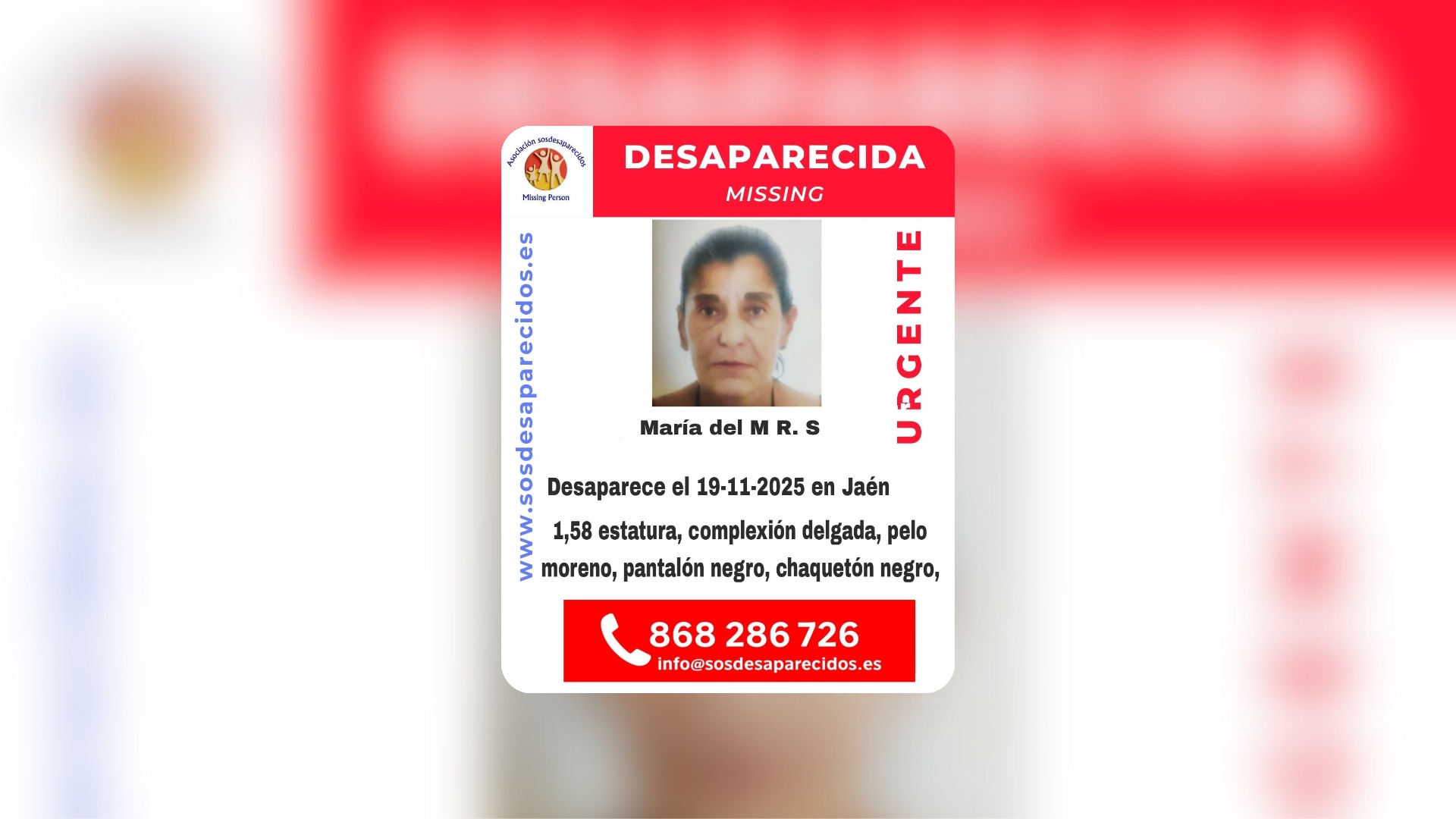 Persona desaparecida