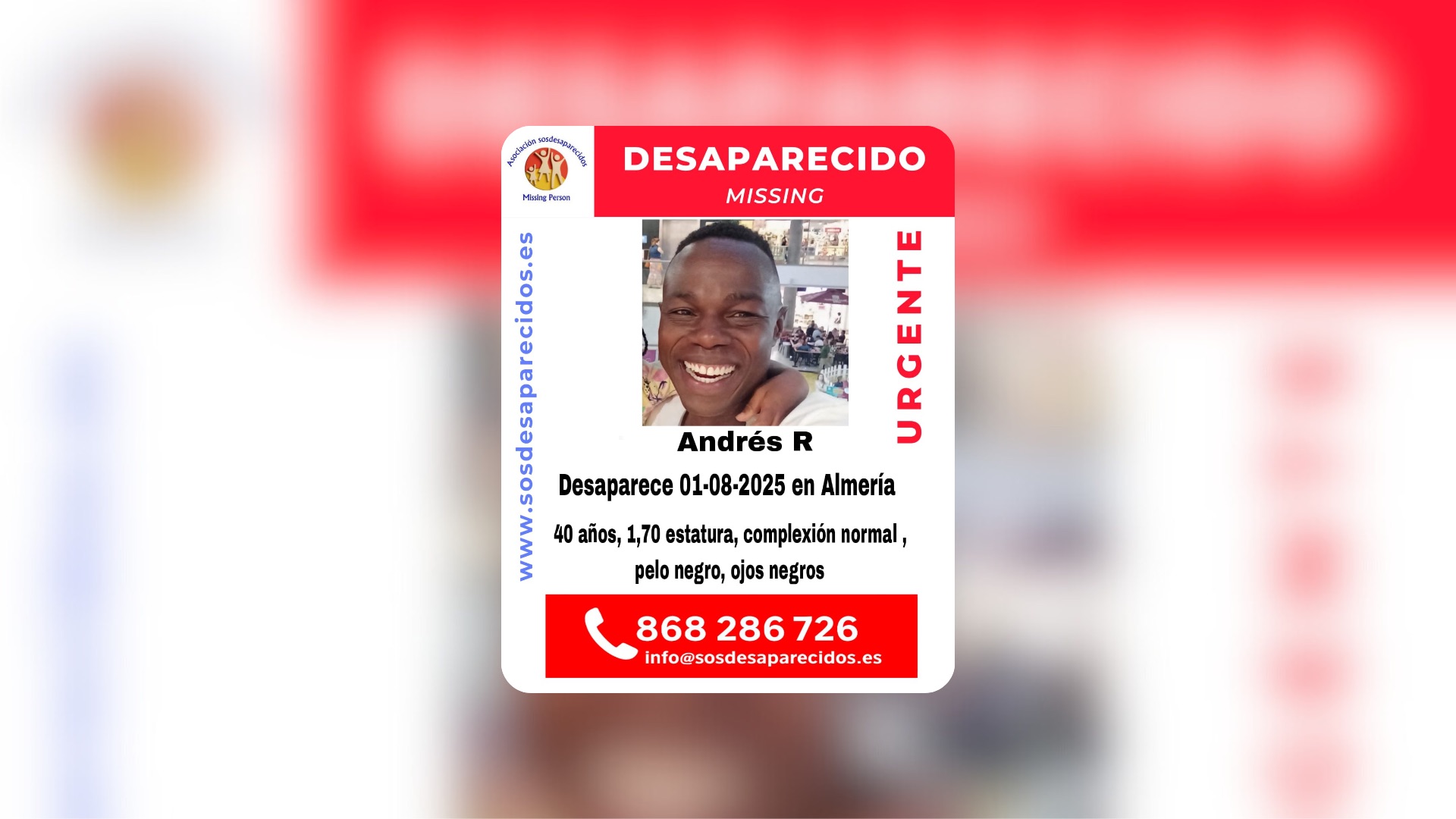 Persona desaparecida