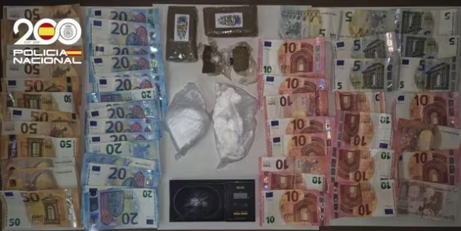 Tres detenidos en Son Banya por venta de cocaína y hachís en puntos de distribución