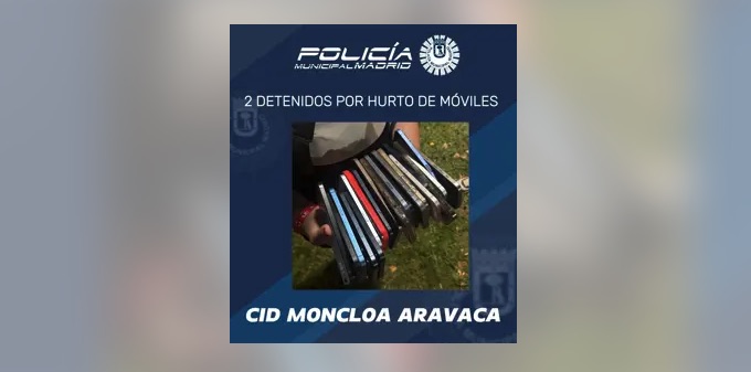 Dos detenidos con más de 20 iPhones robados en el festival Jardín de las Delicias de Madrid