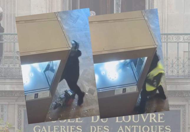 Filtran nuevas imágenes del espectacular robo en el Louvre que muestran la huida "de película" de los ladrones