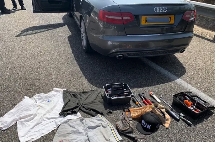 Detenidos tres miembros de un grupo criminal en Montblanc tras una persecución policial por la AP-2