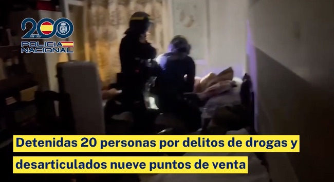 Macrorredada antidroga en Madrid: 20 detenidos y nueve puntos de venta desarticulados en seis operaciones policiales