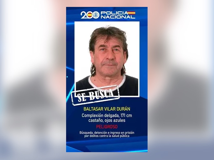 La Policía Nacional pide colaboración para localizar a Baltasar Vilar Durán, alias 'Saro', piloto de narcolanchas