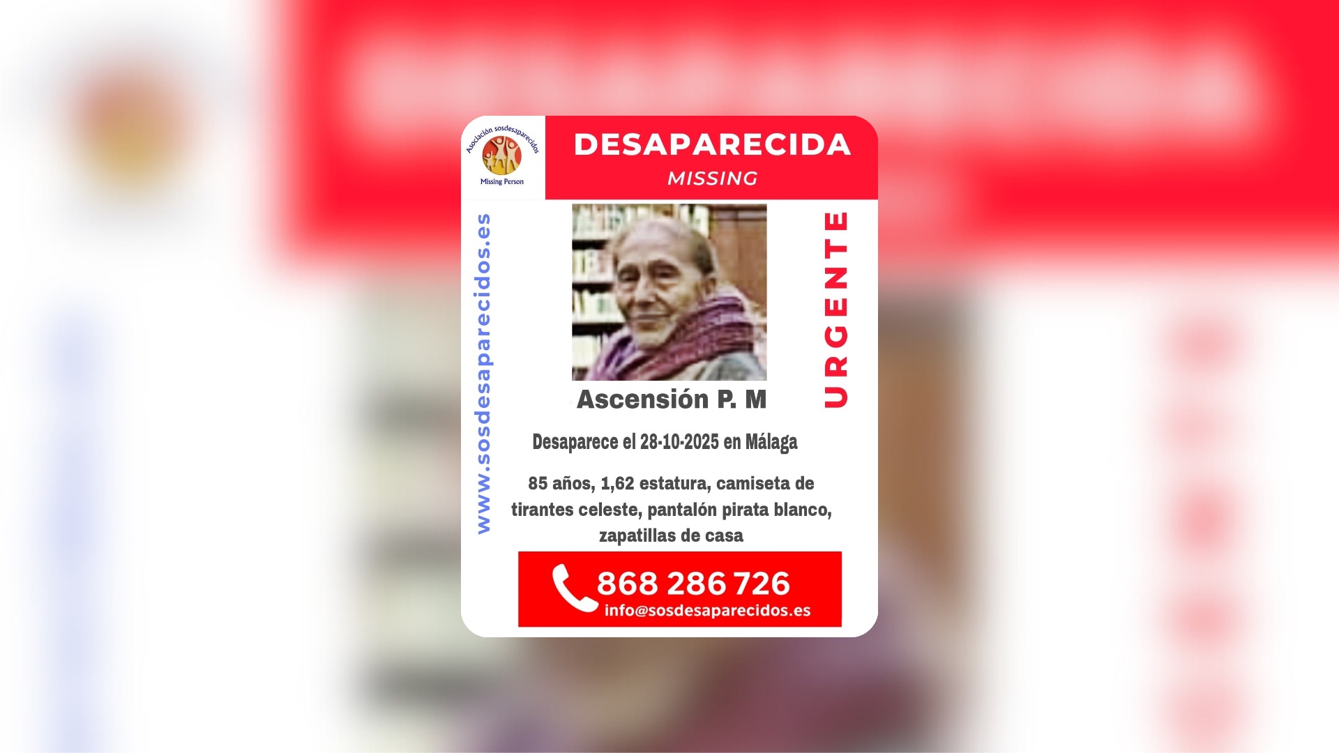 Persona desaparecida