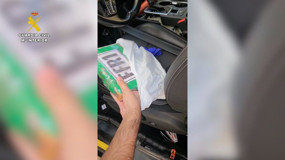 Intercepción de un vehículo con más de un kilo de cocaína en la A-5, Guareña (Badajoz)