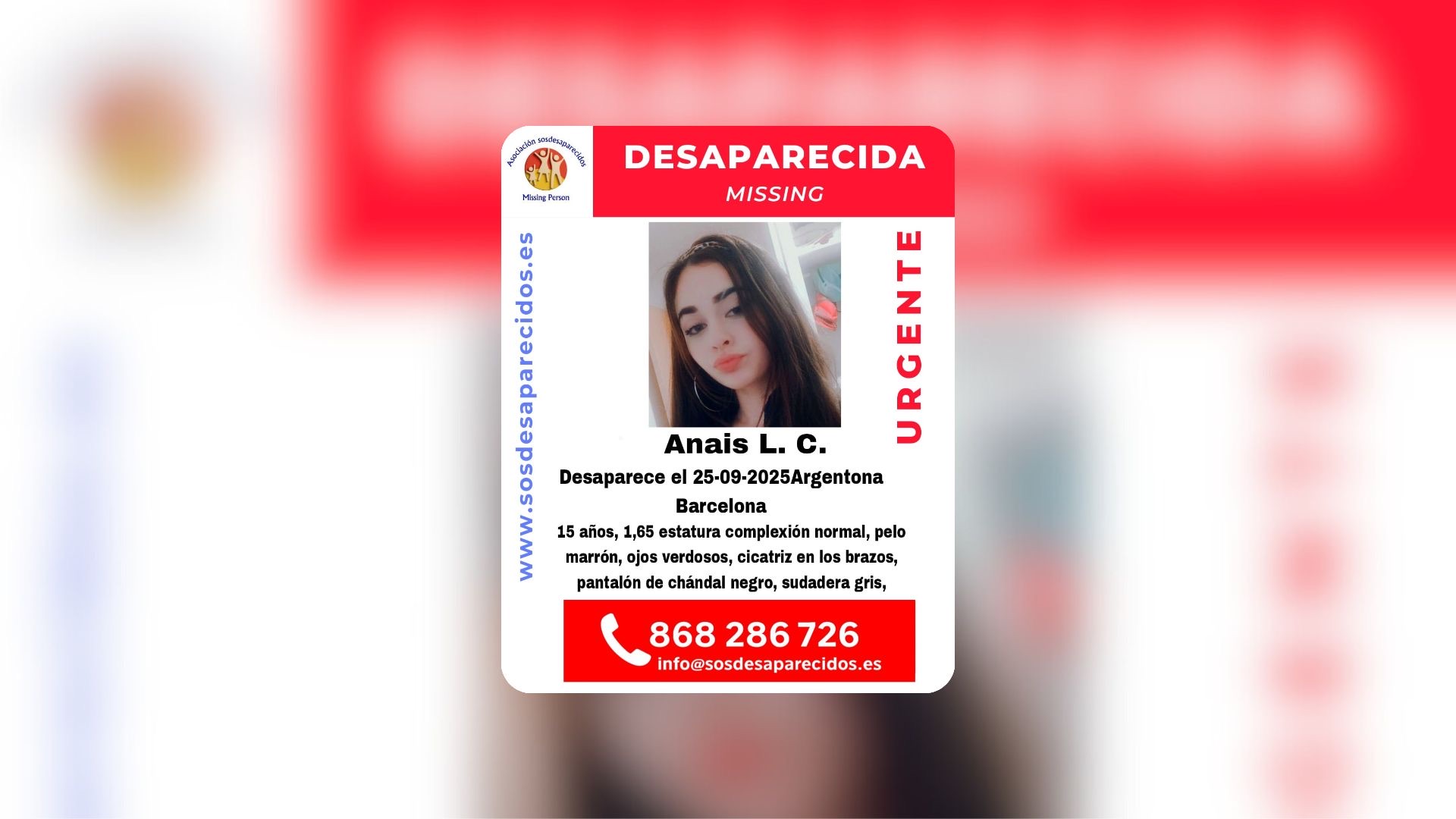 Persona desaparecida