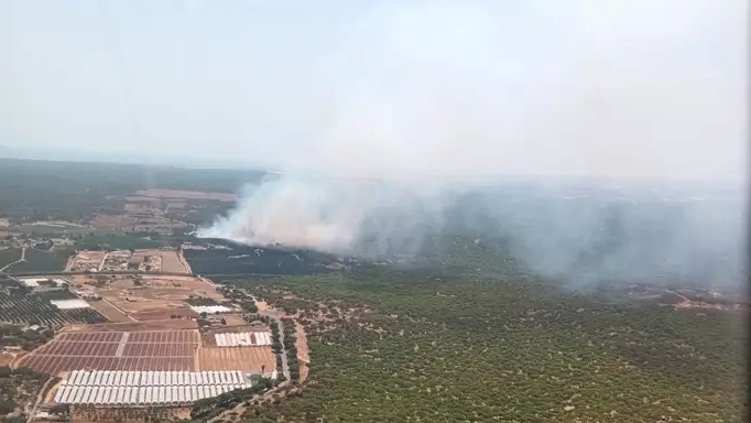 Declarado un incendio forestal en el paraje 'Cañada del Pozo del Judío' en Aljaraque