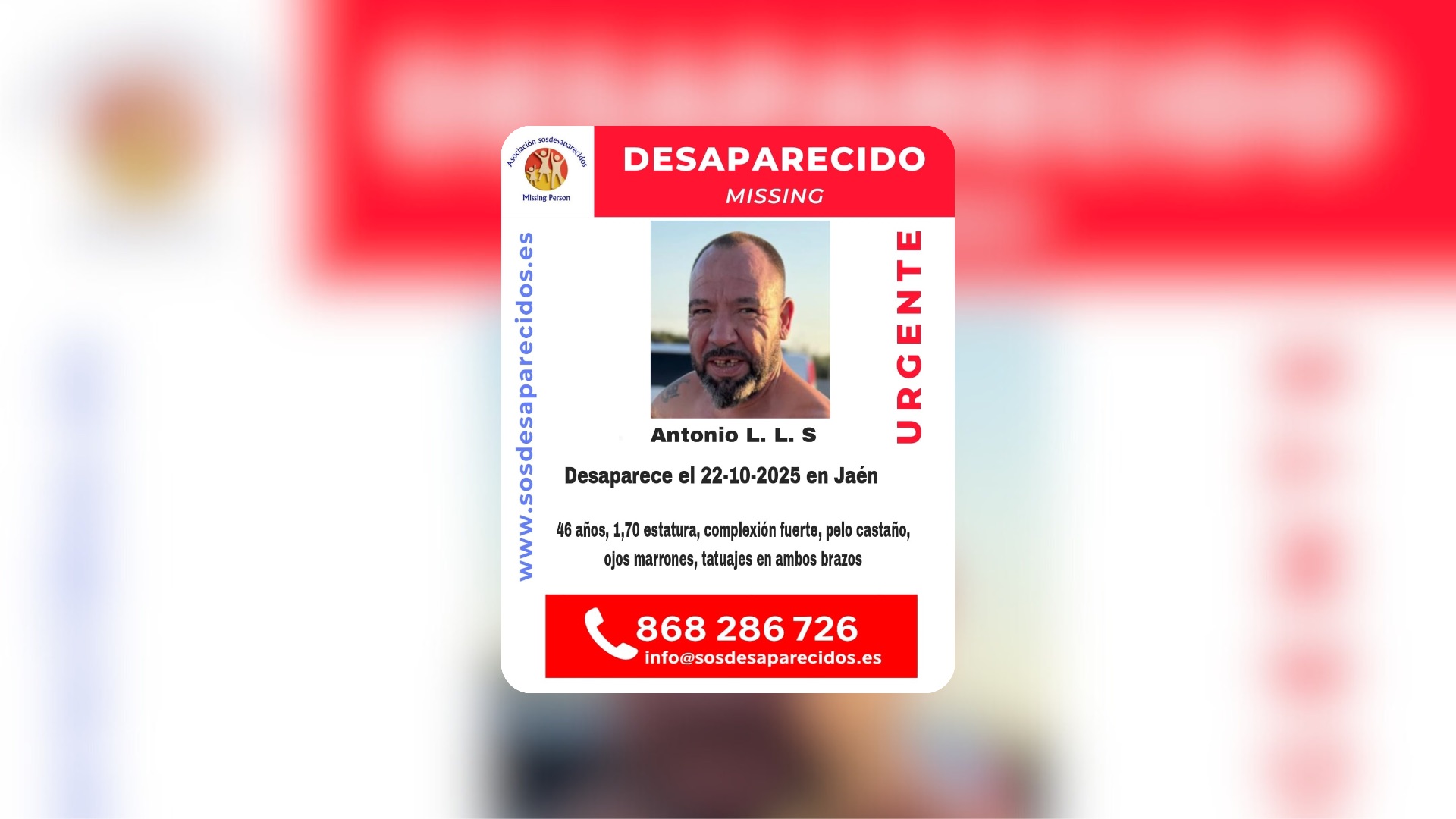 Persona desaparecida