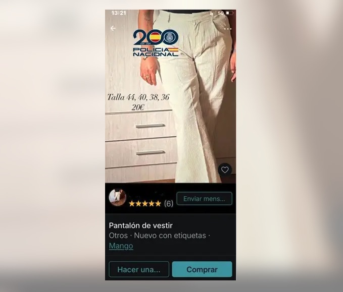 Detenido un transportista en Ronda por el hurto de 525 prendas de ropa valoradas en 17.000 euros