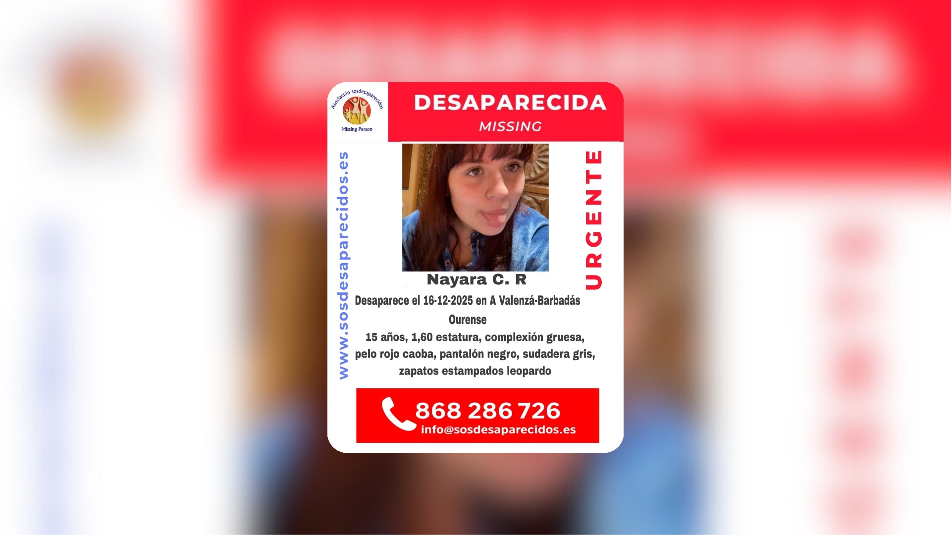 Persona desaparecida
