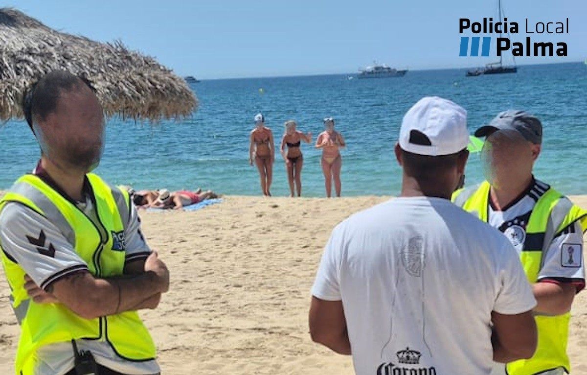 Intervención contra la venta ambulante en Platja de Palma y s’Hort del Rei, Palma