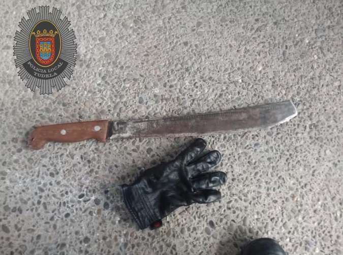 Joven detenido con un machete en Tudela