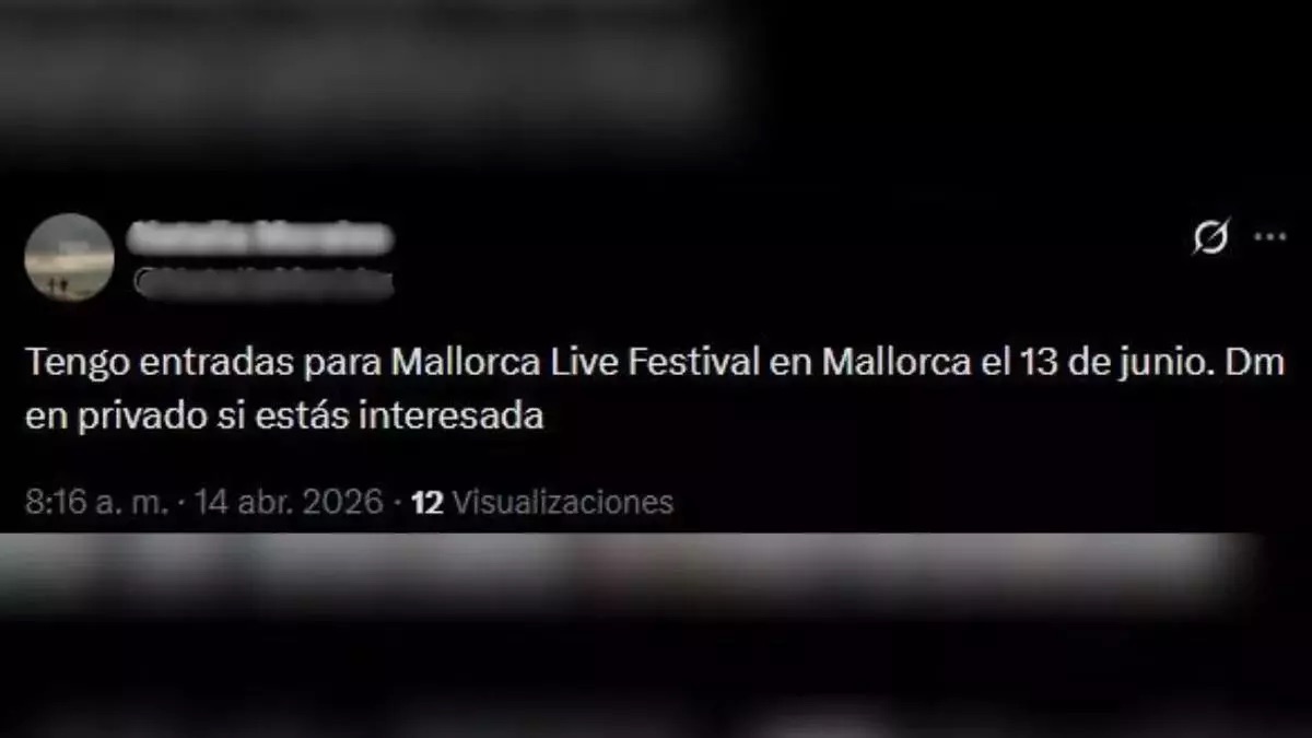 Alerta por estafas en la reventa de abonos falsos para el Mallorca Live Festival a través de redes sociales