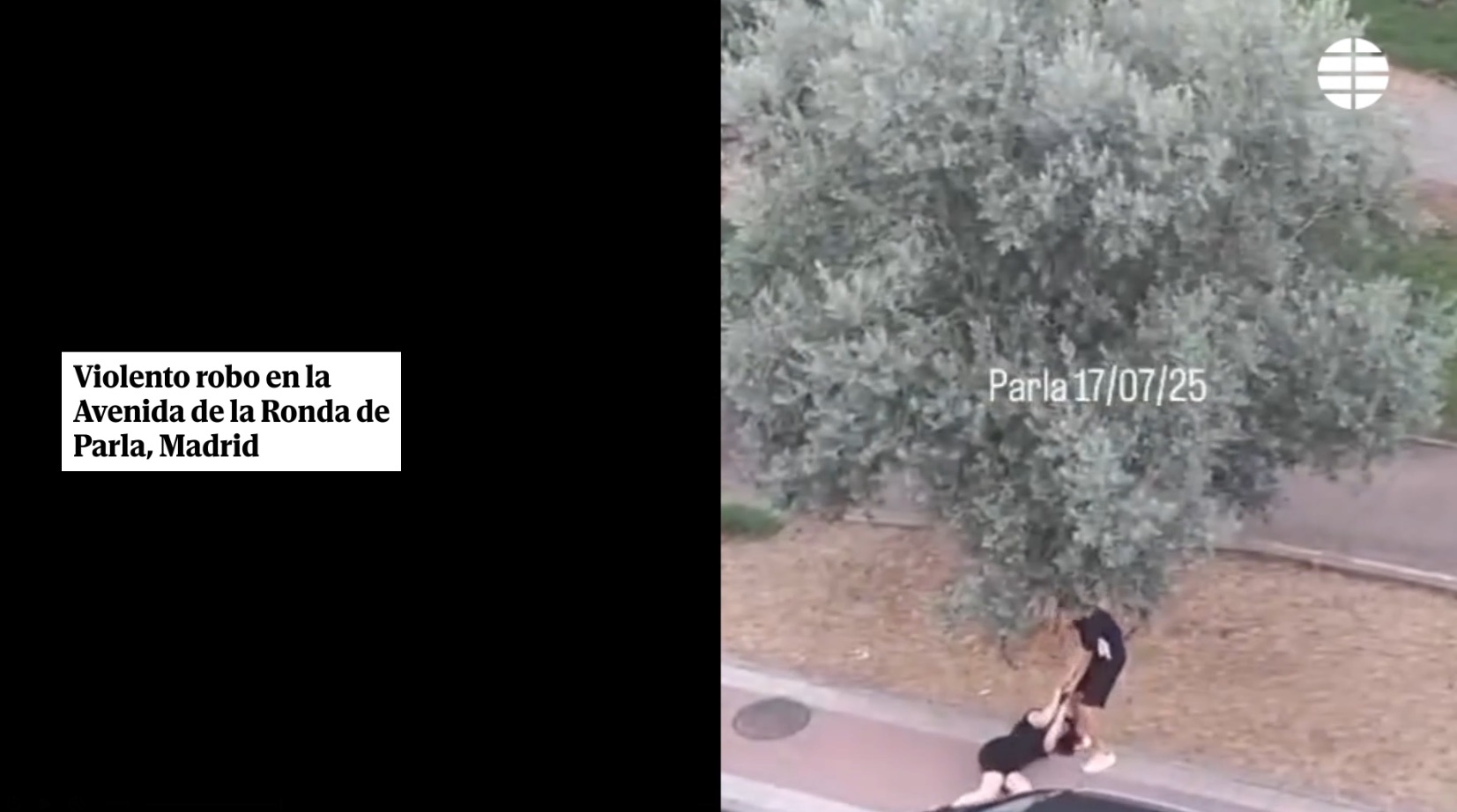 Detenido un joven tras una brutal agresión y robo a una mujer en Parla grabada por los vecinos