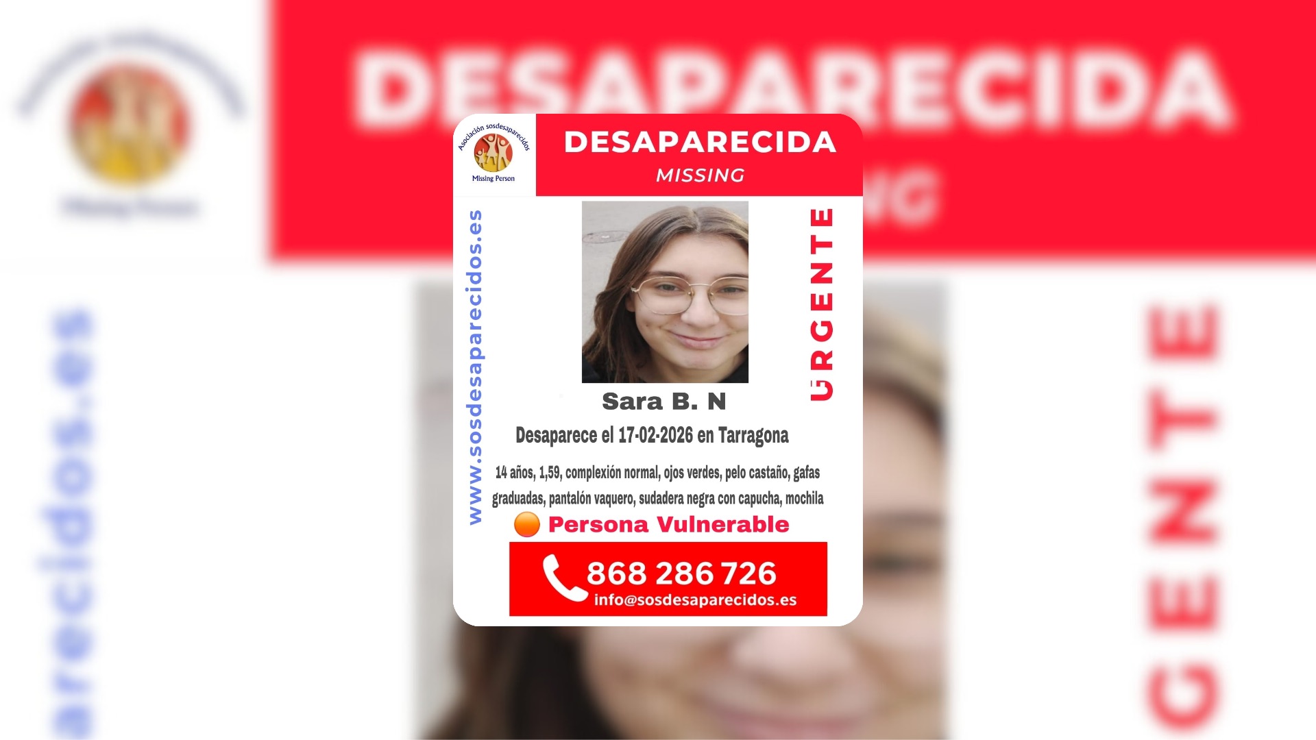 Persona desaparecida