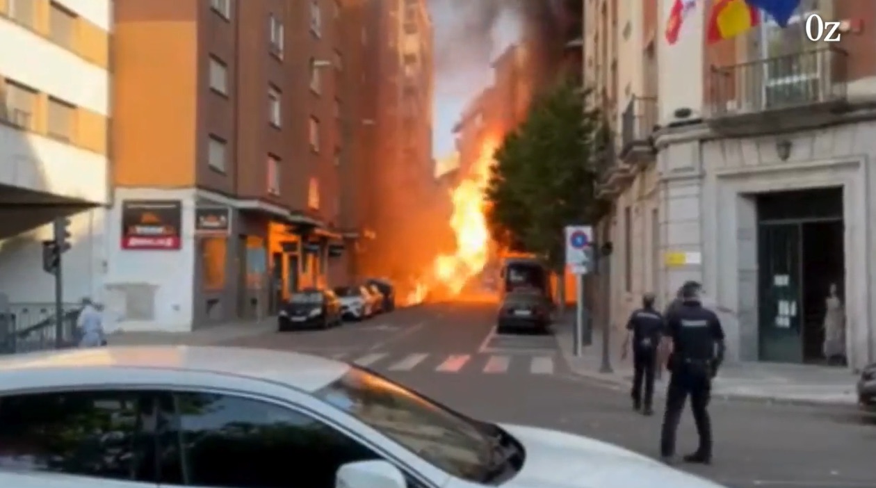Explosión de una tubería de gas en Zamora provoca un incendio y deja dos heridos