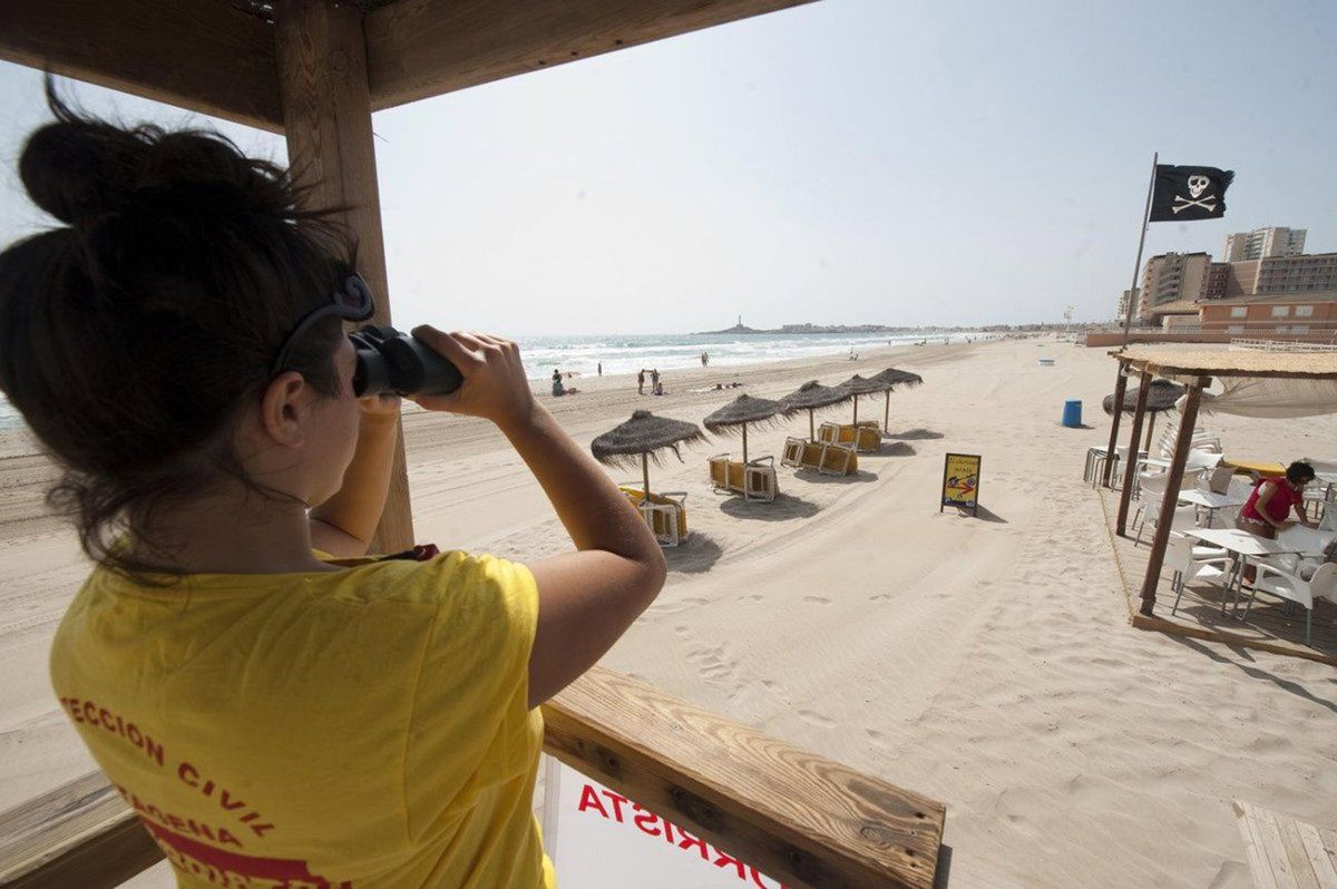 Fallecimiento en la playa de Parazuelos, Mazarrón