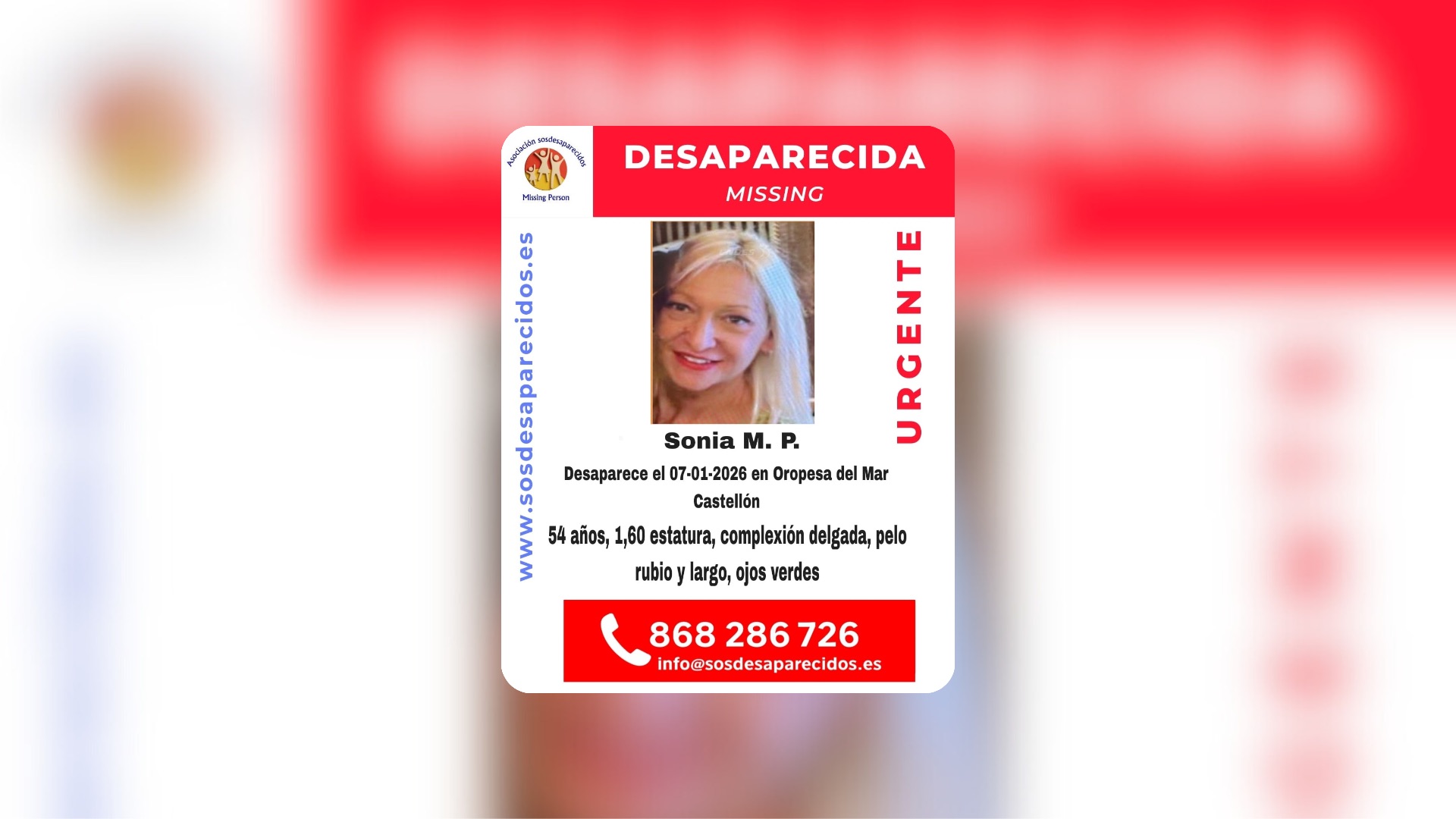 Persona desaparecida