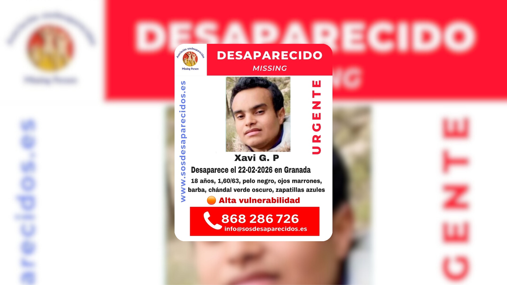 Persona desaparecida